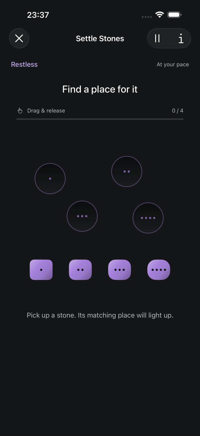 Settle Stones: four objects and matching places